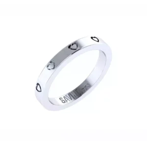 ANEL AMORE MINI OURO BRANCO