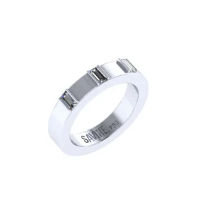 ANEL TRIPLE CUBE AU BRANCO