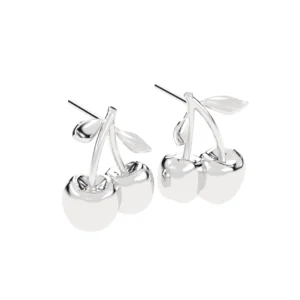 BRINCO CEREJINHA MINI OURO BRANCO