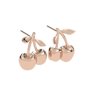 BRINCO CEREJINHA MINI OURO ROSÉ