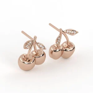 BRINCO CEREJINHA PEQUENO OURO ROSÉ