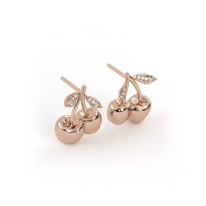BRINCO CEREJINHA PEQUENO OURO ROSÉ