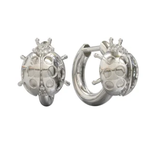 BRINCO JOANINHA ARGOLA PEQUENO OURO BRANCO