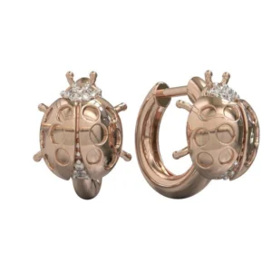 BRINCO JOANINHA ARGOLA PEQUENO OURO ROSÉ