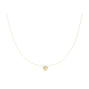 COLAR 1 CORAÇAO OURO AMARELO
