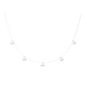 COLAR 5 CEREJINHAS MINI OURO BRANCO