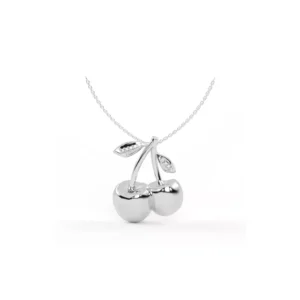 COLAR CEREJINHA PEQUENO OURO BRANCO