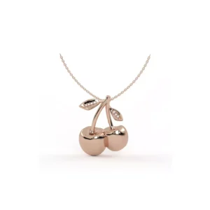 COLAR CEREJINHA PEQUENO OURO ROSÉ