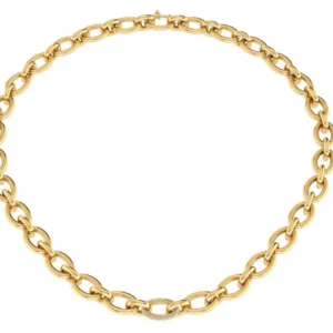 COLAR MIO COM BRILHANTE AMARELO