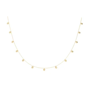 COLAR TREZE CORAÇÕES BABY OURO AMARELO