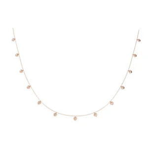 COLAR TREZE CORAÇÕES BABY OURO ROSÉ