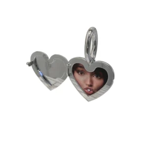 RELICARIO CORAÇÃO BOJUDO BRANCO